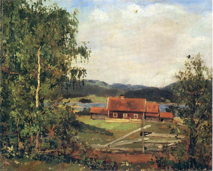 Landschaft. Maidalen für Oslo - 1881