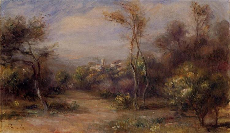 Landschaft in der Nähe von Cagnes