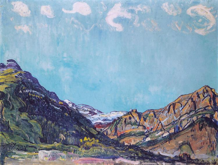 Landschaft in der Nähe von Champéry - 1913