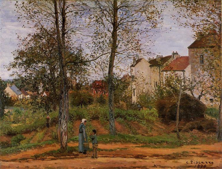 Landscape near Louveciennes 2 - 1870