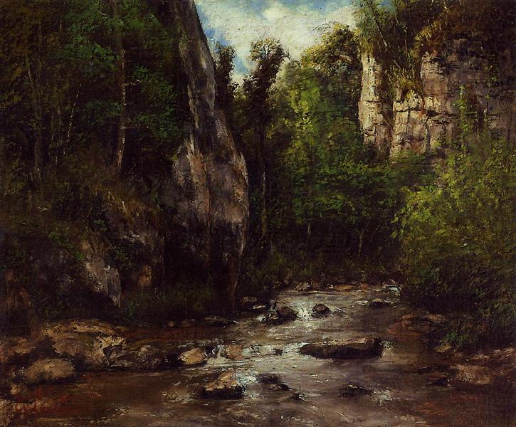 Paisagem perto de Puit Noir - perto de Ornans - 1872