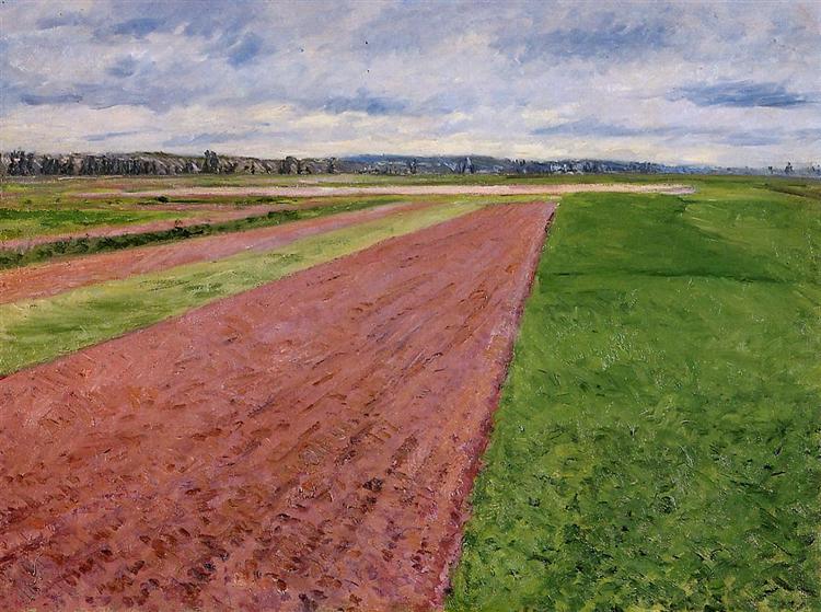 Estudio De Paisaje En Amarillo Y Rosa - 1884