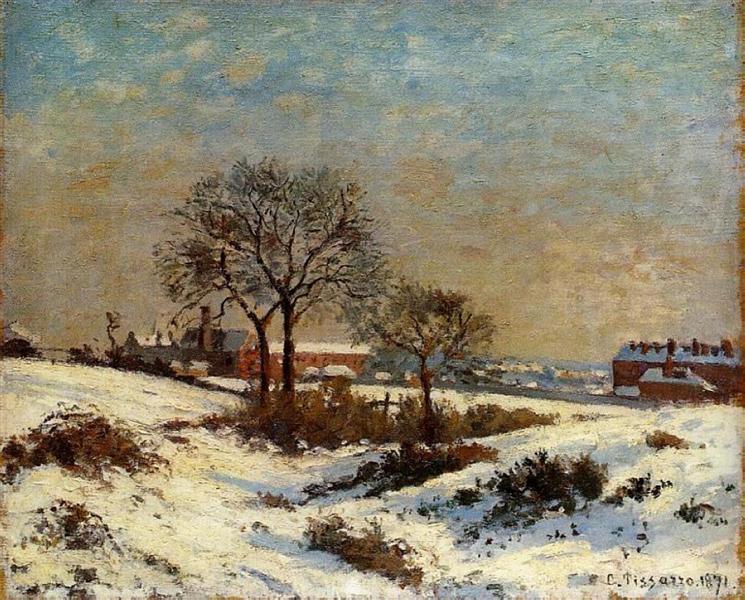 Paesaggio sotto la neve - Upper Norwood - 1871