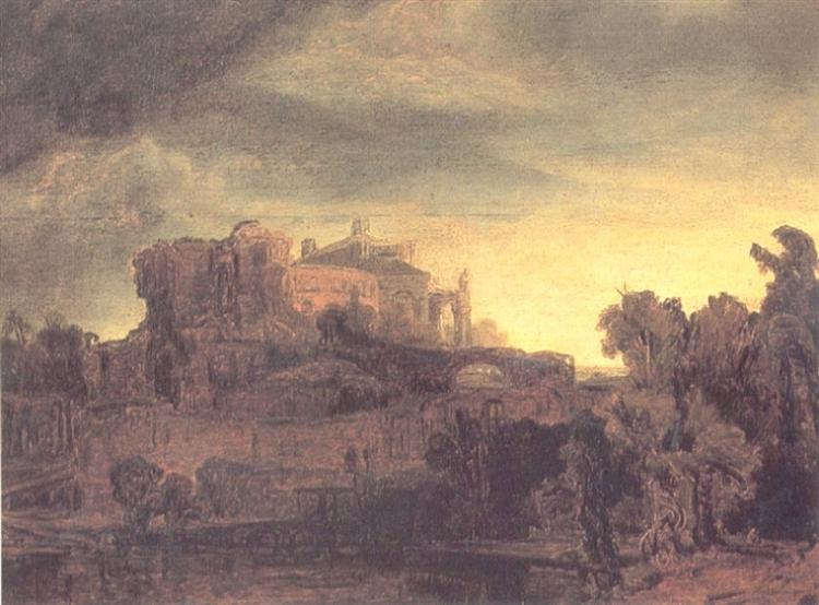 Paesaggio con un castello - 1632