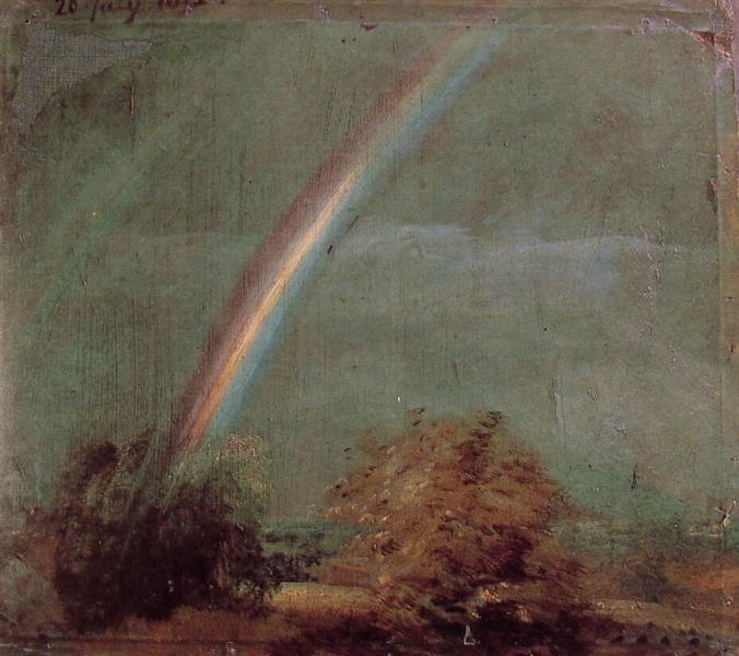 Paisaje Con Un Doble Arco Iris - 1812