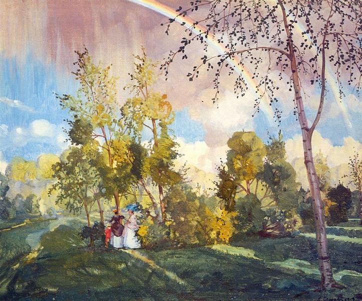 Paesaggio con un arcobaleno - 1919