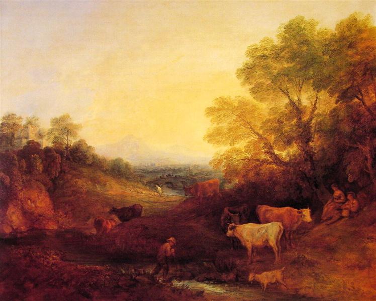 Paysage avec bétail - 1773