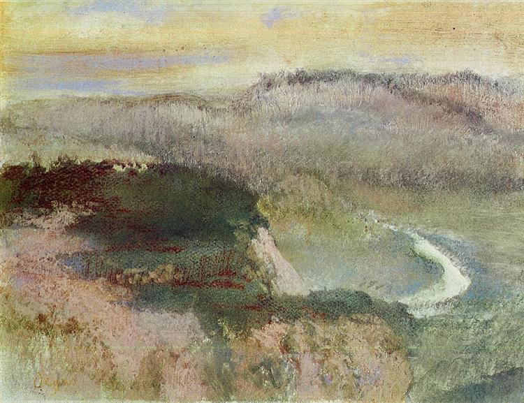 Landschaft mit Hügeln - 1890