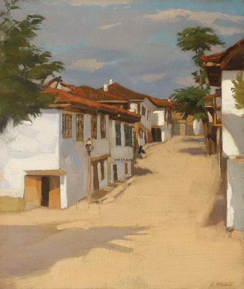 Landscape with houses in Balcic