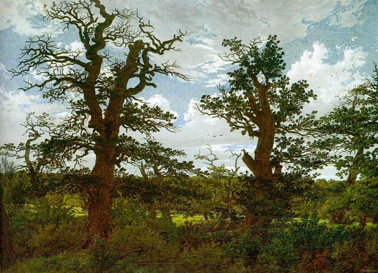 Landscape with Oaks and a Hunter - 1811