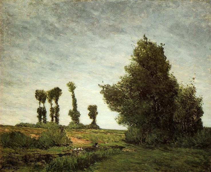 Landscape with Poplars - 1875