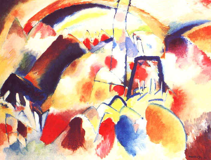 Landscape with red spots - 1913