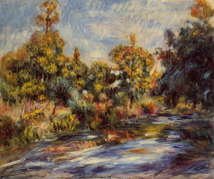 Paisaje Con Río - 1917