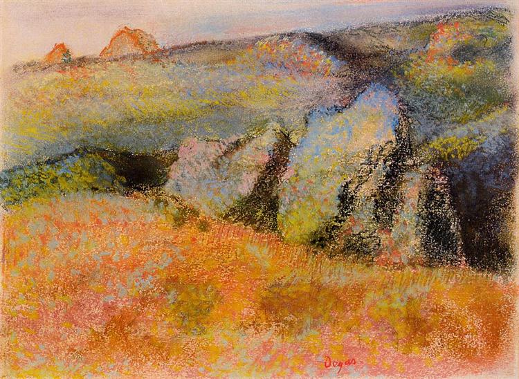 Landscape with rocks - 1893