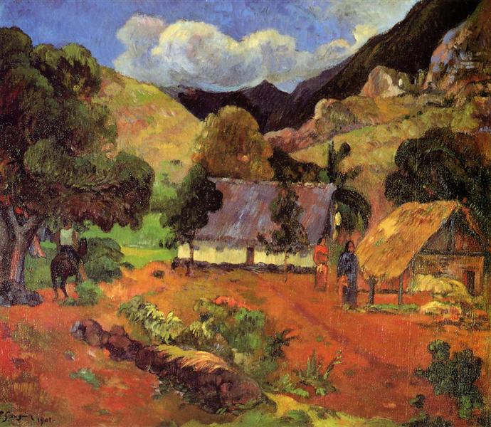 Paisaje Con Tres Figuras - 1901