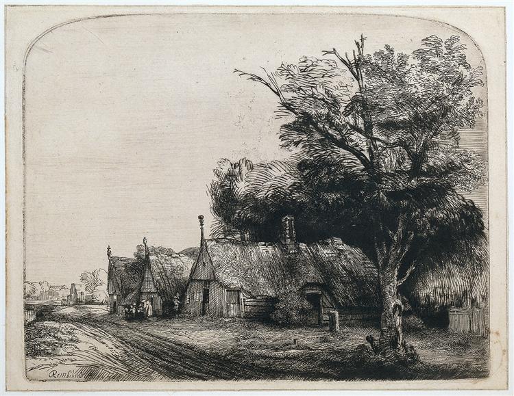 Landscape with Three Cottages - 1650