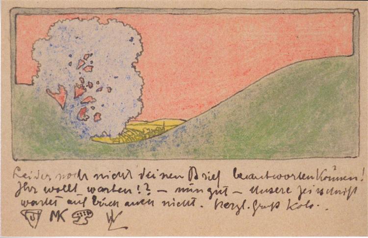 Landschaft mit Baum - 1896