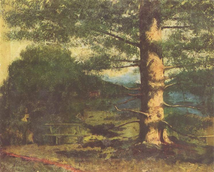 Paisagem com árvore - 1868