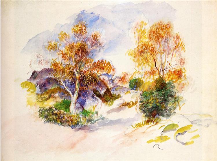 Paesaggio con alberi - 1886