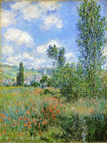 Lane in Poppy Fields - Ile Saint -Martin - 1880