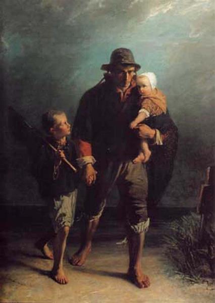 Pasando Por La Tumba De La Madre - 1856