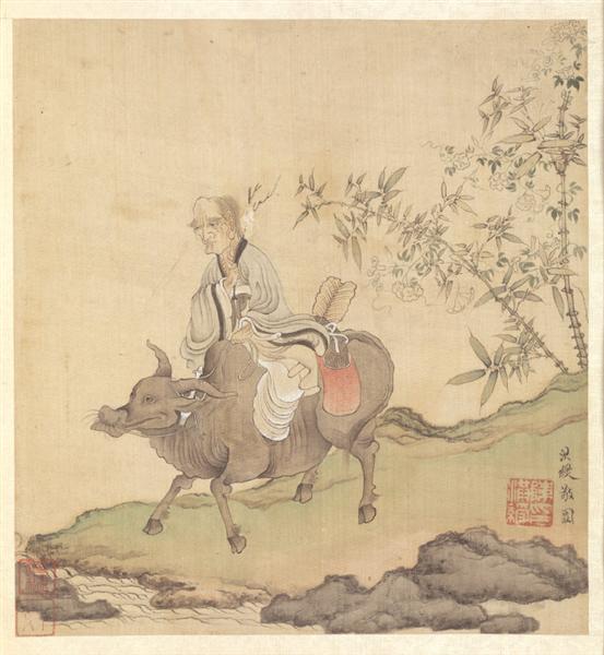 Lao tsé rider en ox