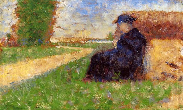 Large figure in a landscape - 1883