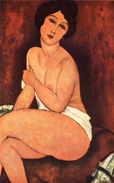 Desnudo Sentado Grande - 1917