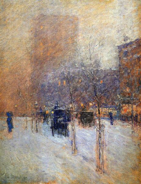 A Última Hora De La Tarde - Nueva York - Invierno - 1900