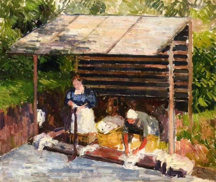 Washerwomen at Eragny - 1898