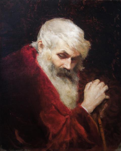 Portrait of a bearded old man - 1876