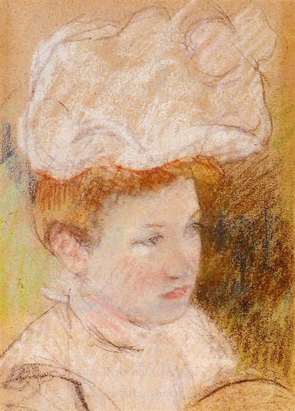 Leontina with a pink spongy hat - 1898