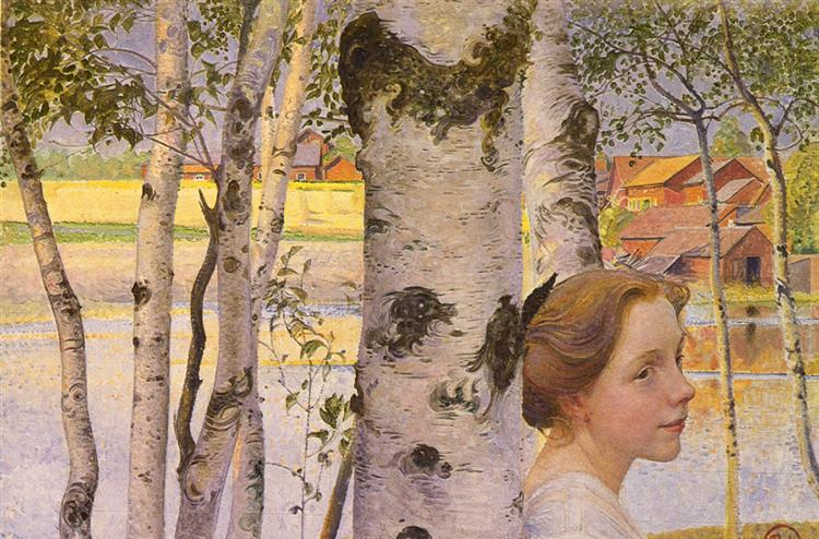 Lisbeth in the Birch Forest - 1910