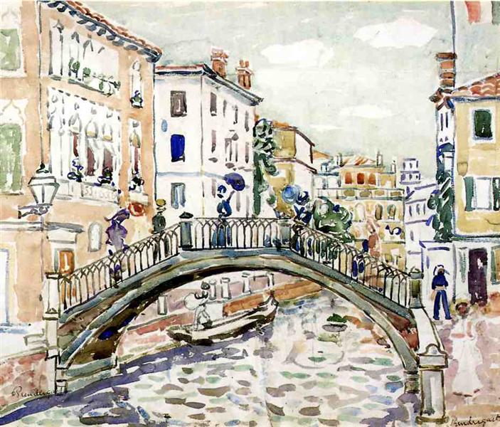 Small bridge - Venice - 1912