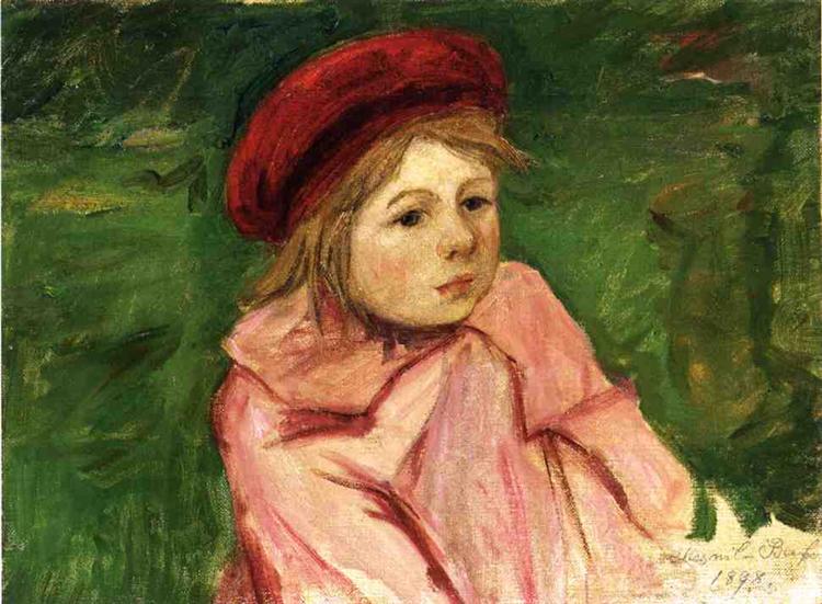 Niña Con Boina Roja - 1898