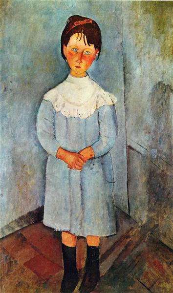 Niña De Azul - 1918