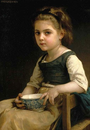 Girl with a blue bowl - 1879