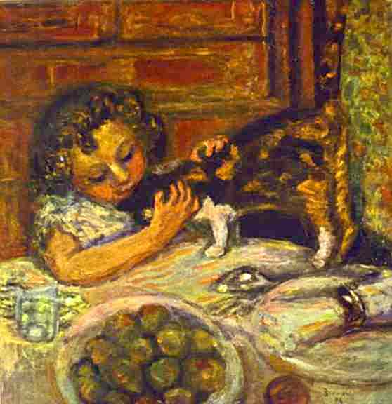 Mädchen mit einer Katze - 1899