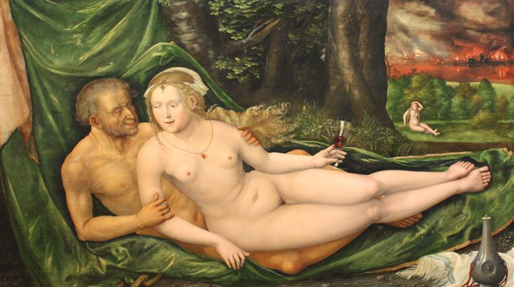 Lot and his daughter - 1537