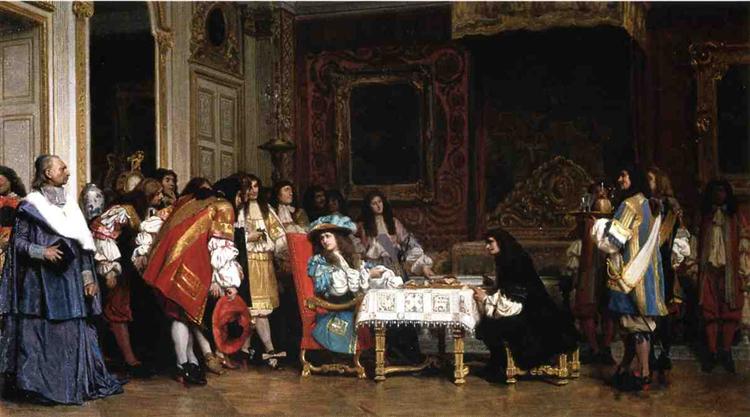 Louis XIV och Molière - 1862