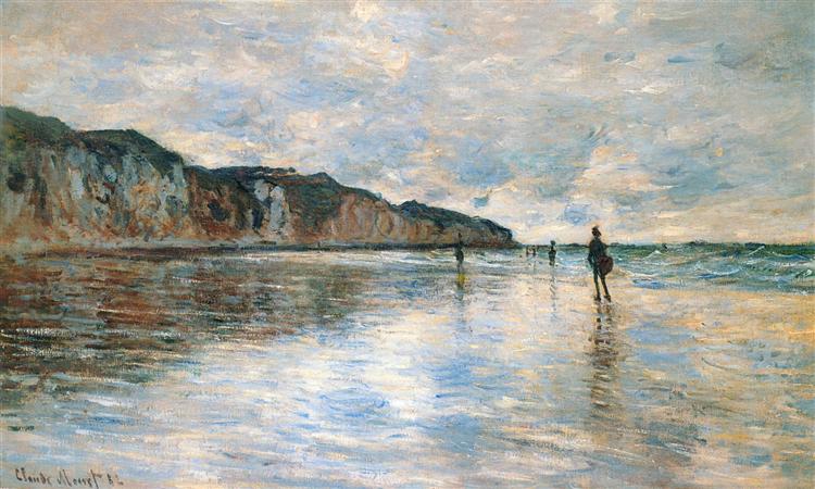 Marée basse à Pourville - 1882