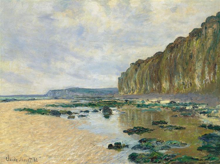 Marée basse à Varengeville - 1882