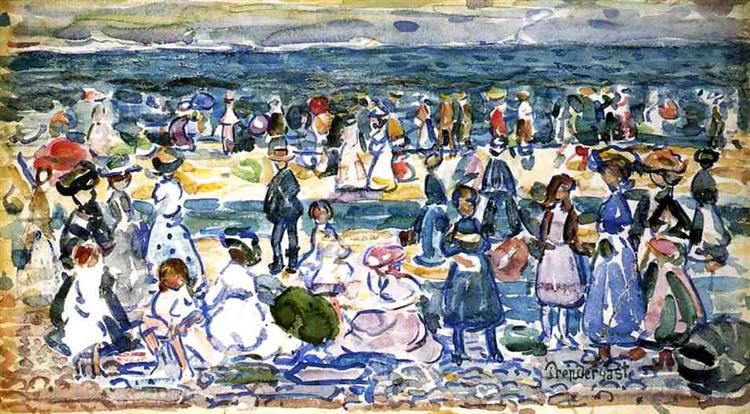 Marée basse - Revere Beach - 1911