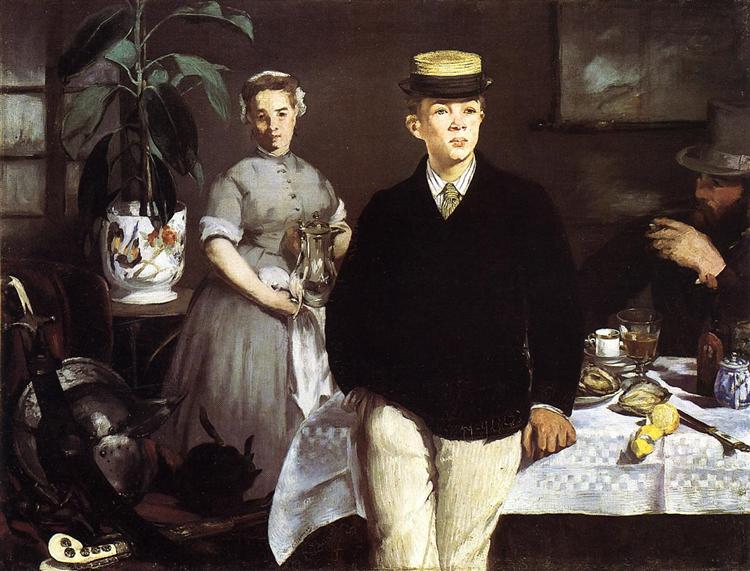 Lunch in the study - 1868