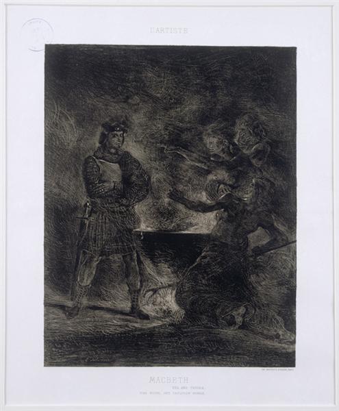 Macbeth and the Witches - 1825