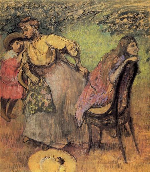 Madame Alexis Rourt et ses enfants - 1905