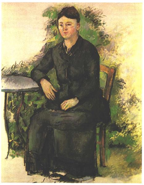 Madame Cézanne En El Jardín - 1882