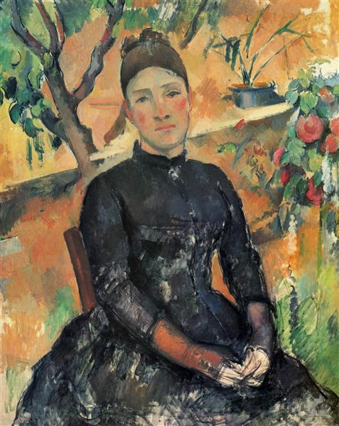 Madame Cézanne in de kas - 1892