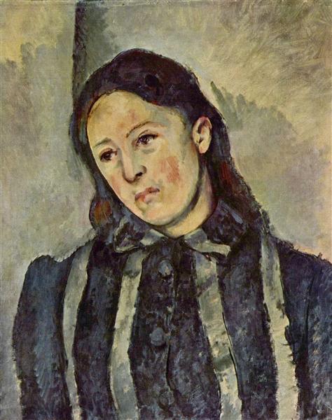 Madame Cazanne aux cheveux lâches - 1887