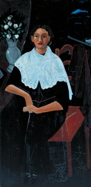 Madame Derain Con Un Chal Blanco - 1920